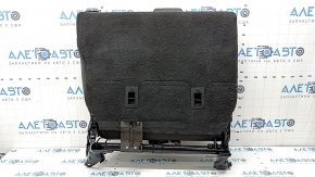 Spatele rândului de scaune din spate, al doilea rând, stânga, Ford Escape MK3 13-19, piele neagră, cu centură și cotieră, îndoită, uzată, necesită curățare