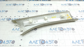 Ornament stâlp față, stânga sus BMW X7 G07 19-26 Elfenbein-Weiss, cu dop, pentru curățare chimică