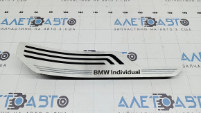 Prag ușă spate dreapta BMW X7 G07 19-26 cromat cu iluminare din spate pentru 6 locuri, individual, zgârieturi