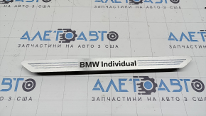 Inserție prag ușă dreapta față BMW X7 G07 19-26 cromat cu iluminare din spate, individual, zgârieturi