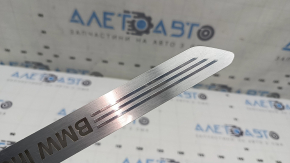 Inserție prag ușă dreapta față BMW X7 G07 19-26 cromat cu iluminare din spate, individual, zgârieturi