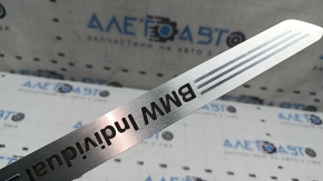 Inserție prag ușă dreapta față BMW X7 G07 19-26 cromat cu iluminare din spate, individual, zgârieturi