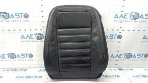 Tapițerie spătar scaun șofer Ford Escape MK3 17-19, piele, neagră, încălzită, gata de curățat, atașată
