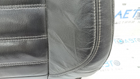 Tapițerie spătar scaun șofer Ford Escape MK3 17-19, piele, neagră, încălzită, gata de curățat, atașată