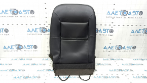 Tapițerie spătar scaun șofer Ford Escape MK3 17-19, piele, neagră, încălzită, gata de curățat, atașată