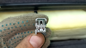 Tapițerie spătar scaun șofer Ford Escape MK3 17-19, piele, neagră, încălzită, gata de curățat, atașată
