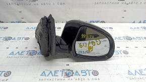 Зеркало боковое правое в сборе BMW X7 G07 19-22 9 пинов, поворотник, подогрев, память, автозатемнение, BSM, камера, Shadow-Line, черное, царапины, в клее
