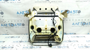 Обшивка подушки пассажирского сиденья BMW X7 G07 19-22 кожа Elfenbein-Weiss, Komfort, с подогревом, с вентиляторами обдува, под химчистку, потерта кожа