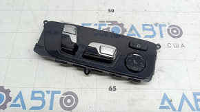Управление пассажирским сиденьем BMW X7 G07 19-26 с поясничной и боковой подпоркой, Komfort, черный глянец с хром, царапина