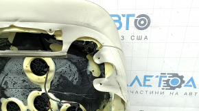 Tapițerie spătar scaun șofer BMW X7 G07 19-22, piele Vernasca, Elfenbein-Weiss, încălzită, cu ventilatoare, curățabilă chimic, piele uzată