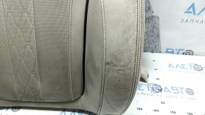 Tapițerie spătar scaun șofer BMW X7 G07 19-22, piele Vernasca, Elfenbein-Weiss, încălzită, cu ventilatoare, curățabilă chimic, piele uzată