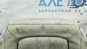 Tapițerie pernă scaun șofer BMW X7 G07 19-25 piele Vernasca, Elfenbein-Weiss, încălzită, cu ventilatoare, curățabilă chimic, piele crăpată