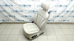 Сиденье 2 ряда левое BMW X7 G07 19-22 с airbag, электрическое, подогрев, под 6 мест, кожа Vernasca, Elfenbein-Weiss, под химчистку