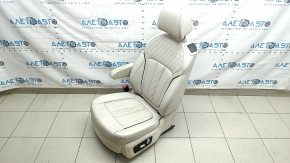 Сиденье 2 ряда левое BMW X7 G07 19-22 с airbag, электрическое, подогрев, под 6 мест, кожа Vernasca, Elfenbein-Weiss, под химчистку