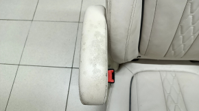 Сиденье 2 ряда левое BMW X7 G07 19-22 с airbag, электрическое, подогрев, под 6 мест, кожа Vernasca, Elfenbein-Weiss, под химчистку