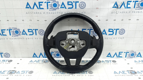 Volan fără volan pentru Ford Escape MK3 17-19, piele, încălzit, cu padele pentru schimbător, fără butoane, zgârieturi