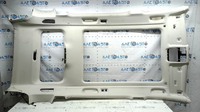 Căptușeală plafon BMW X7 G07 19-26 pentru geamurile panoramice și gurile de ventilație din al 3-lea rând de scaune, Elfenbein-Weiss, curățabil chimic, crestături, rupturi