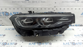 Фара передняя правая в сборе BMW X7 G07 19-22 LED с кронштейном и уплотнителем, под полировку, желтит LED