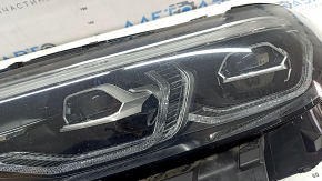 Фара передняя левая в сборе BMW X7 G07 19-22 LED с кронштейном и уплотнителем,  под полировку, желтит LED