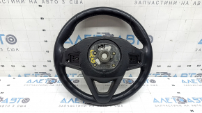 Volan nefinisat BMW X7 G07 19-22, piele neagră cu padele încălzite pentru schimbător de viteze, asistență la condus, sport, cu cablaj, uzat, zgârieturi, necesită curățare