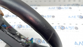 Volan nefinisat BMW X7 G07 19-22, piele neagră cu padele încălzite pentru schimbător de viteze, asistență la condus, sport, cu cablaj, uzat, zgârieturi, necesită curățare
