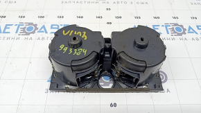 Suporturi de pahare pentru consola centrală față BMW X7 G07 19-25, negre cu crom, zgârieturi