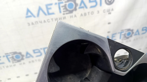 Suporturi de pahare pentru consola centrală față BMW X7 G07 19-25, negre cu crom, zgârieturi