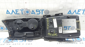 Ornament consolă centrală Chevrolet Equinox EV 24-26 cu suporturi pentru pahare, negru, zgârieturi minore pe crom