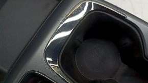 Ornament consolă centrală Chevrolet Equinox EV 24-26 cu suporturi pentru pahare, negru, zgârieturi minore pe crom