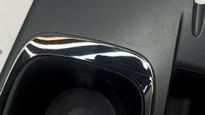 Ornament consolă centrală Chevrolet Equinox EV 24-26 cu suporturi pentru pahare, negru, zgârieturi minore pe crom