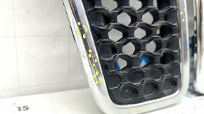 Grilă radiator Jeep Cherokee KL 19-23 cromată, set de 7 bucăți, cu găuri pe crom