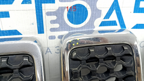 Grilă radiator Jeep Cherokee KL 19-23 cromată, set de 7 bucăți, cu găuri pe crom