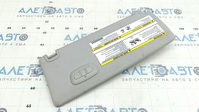 Vizieră stânga pentru Jeep Cherokee KL 19-23, gri, fără cârlig, cu iluminare din spate, HOMELINK, curățabil chimic