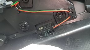 Ornament ușă, placă dreapta față, Chevrolet Equinox EV 24-26, negru, inserție superioară, piele neagră, cotieră din cauciuc negru, mâner cromat, cu iluminare din spate, fără butoane și cablaje