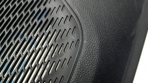 Ornament ușă, față stânga, Chevrolet Equinox EV 24-26, negru, inserție superioară, piele neagră, cotieră din cauciuc negru, mâner cromat, cu iluminare din spate, fără butoane și cablaje, zgârieturi