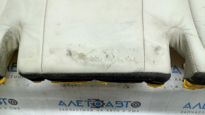 Pernă banchetă spate pentru Toyota Camry v40 07-09, piele gri, reglabilă, șifonată, necesită curățare, uzată, crăpată, zgârieturi
