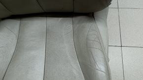 Scaun șofer Toyota Camry v40 07-09 cu airbag, piele bej, electric, încălzit, curățabil chimic, piele crăpată