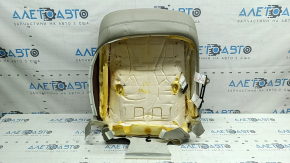 Обшивка спинки пассажирского сиденья Toyota Camry v40 07-09 с подогревом, кожа бежевая, под химчистку