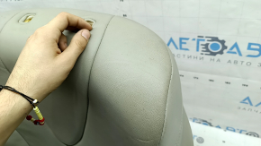 Обшивка спинки пассажирского сиденья Toyota Camry v40 07-09 с подогревом, кожа бежевая, под химчистку