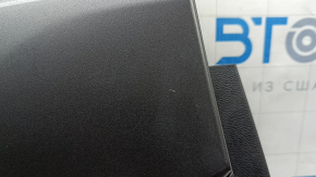 Ornament ușă, spate stânga, Chevrolet Equinox EV 24-26, negru, inserție superioară, piele neagră, cotieră din cauciuc negru, mâner cromat, cu iluminare din spate, fără butoane și cablaje, zgârieturi