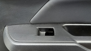 Ornament ușă, placă spate dreapta, Chevrolet Equinox EV 24-26, negru, inserție superioară, piele neagră, cotiera din cauciuc negru, mâner cromat, cu iluminare din spate, fără butoane și cablaje, zgârieturi