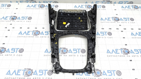 Ornamente consolă centrală BMW X7 G07 19-22, lemn de frasin, lucios, cu iluminare din spate, zgârieturi