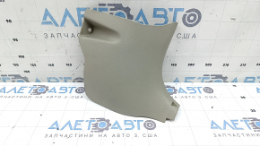Ornament stâlp față dreapta jos Toyota Camry v40 07-11 bej, zgârieturi, plastic alb