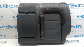 Spătar banchetă spate stânga Chevrolet Equinox EV 24-26, piele neagră, cusături roșii, albastre și gri, cu centură