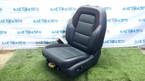 Scaun șofer Chevrolet Equinox EV 24-26 din piele neagră, cusături roșii, albastre și gri, cu airbag, electric, încălzit