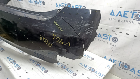 Bara spate netratată Toyota Camry v40 hibrid 07-11, neagră, zgârieturi, îndoire, crăpături, ruptă