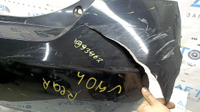 Bara spate netratată Toyota Camry v40 hibrid 07-11, neagră, zgârieturi, îndoire, crăpături, ruptă