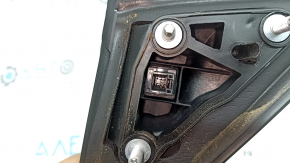 Ansamblu oglindă laterală stânga Toyota Camry v40 07-11 SUA 5 pini, negru, uzat, ciobit