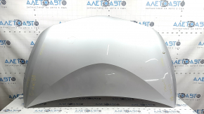 Capotă nefinisată Toyota Prius 50 Prime 17-22 aluminiu, argintiu 1F7, denivelări, coroziune a cârligului de blocare a capotei, în lipici