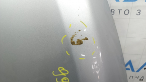 Capotă nefinisată Toyota Prius 50 Prime 17-22 aluminiu, argintiu 1F7, denivelări, coroziune a cârligului de blocare a capotei, în lipici